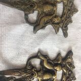 3 old hooks in bronze
