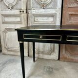 Petit bureau noir style Louis XVI