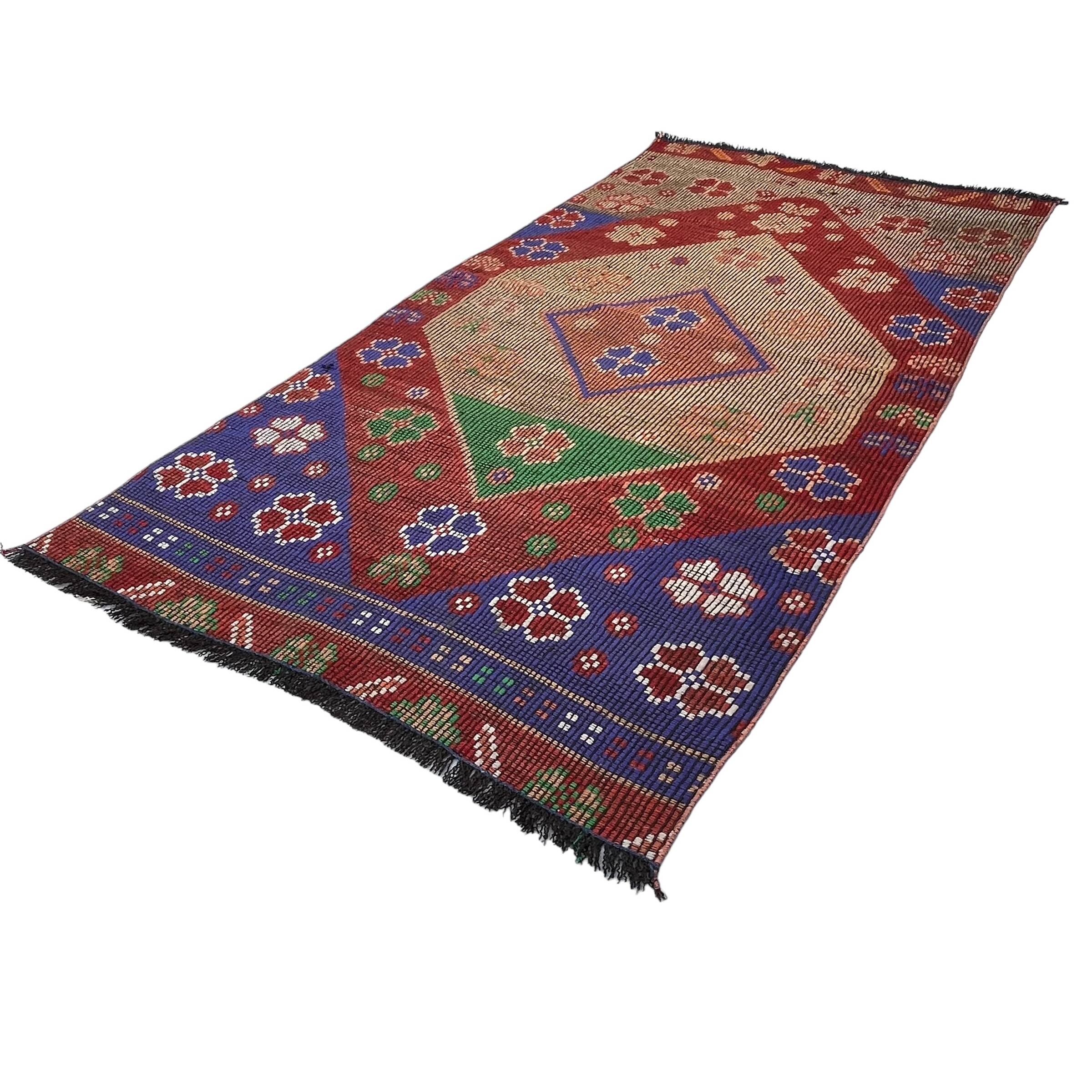 Vintage turkish kilim rug , 220 x 117 cm