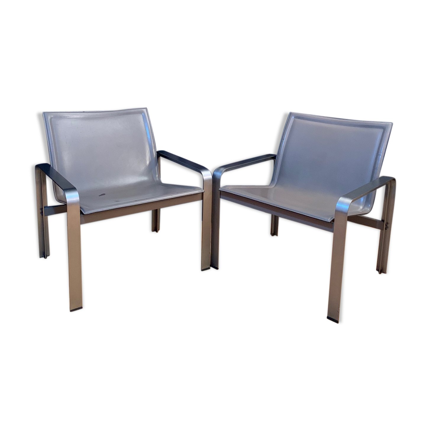 Pair of armchairs by Jacques Toussaint & Patrizia Angeloni for Matteo Grassi from the 1970s