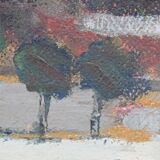 Gideon Isaksson, Scandinavian Modern Painting, 1960s, Oil on Panel, Framed