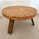 Brutalist tripod coffee table attributed to Audoux & Minnet (1950s)