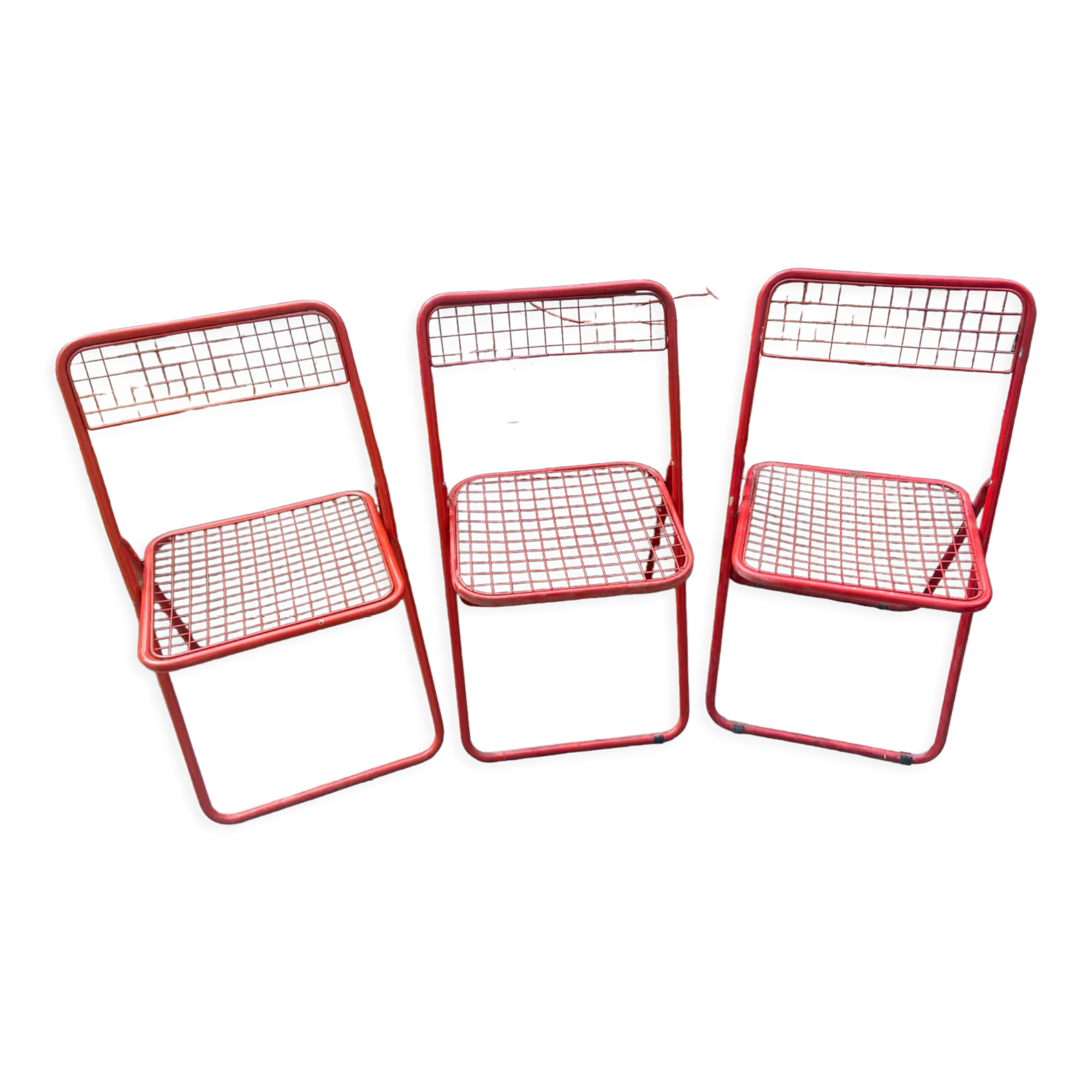 Trio de chaises ted net Ikea vintage