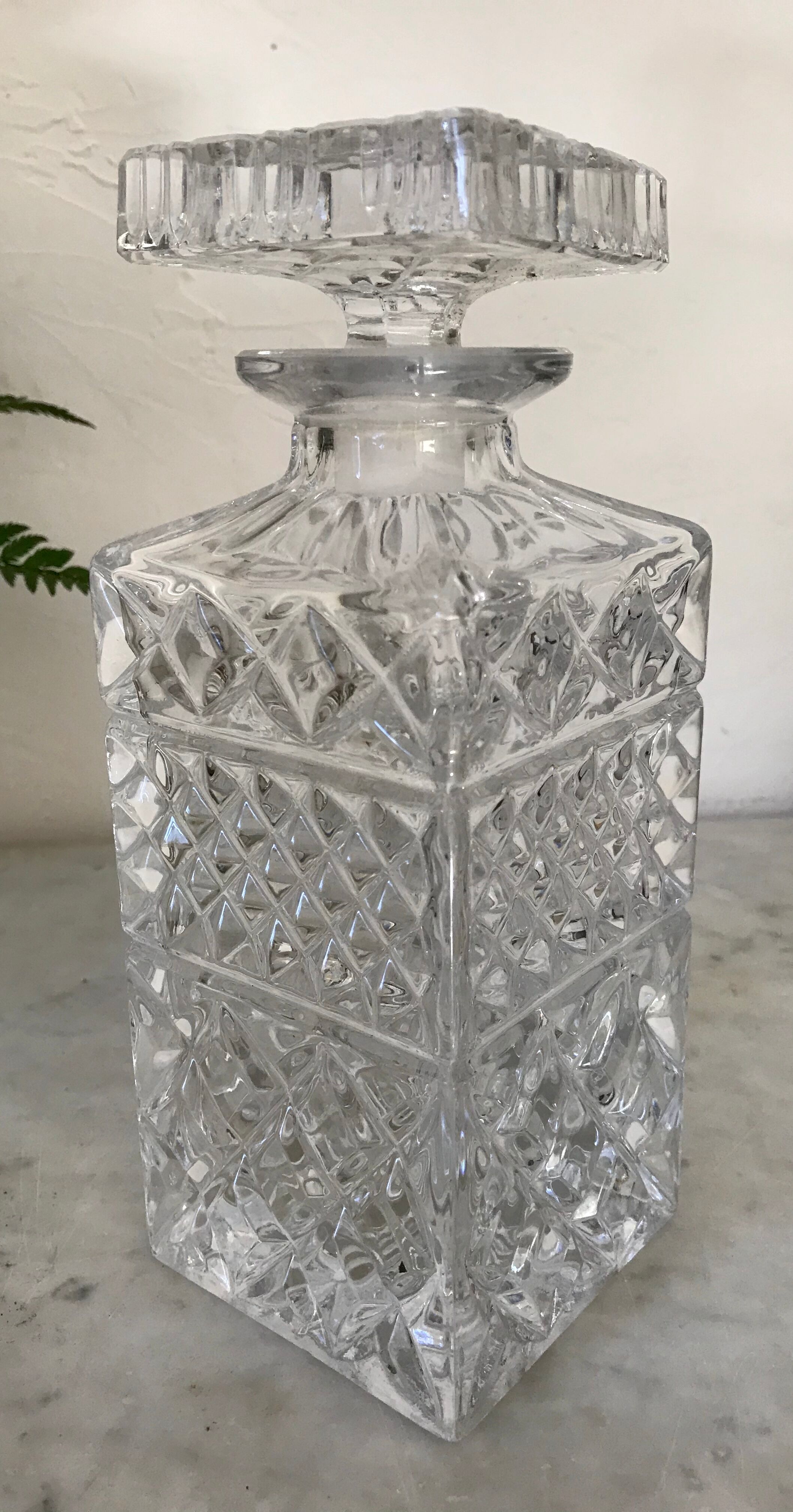 Crystal whisky carafe