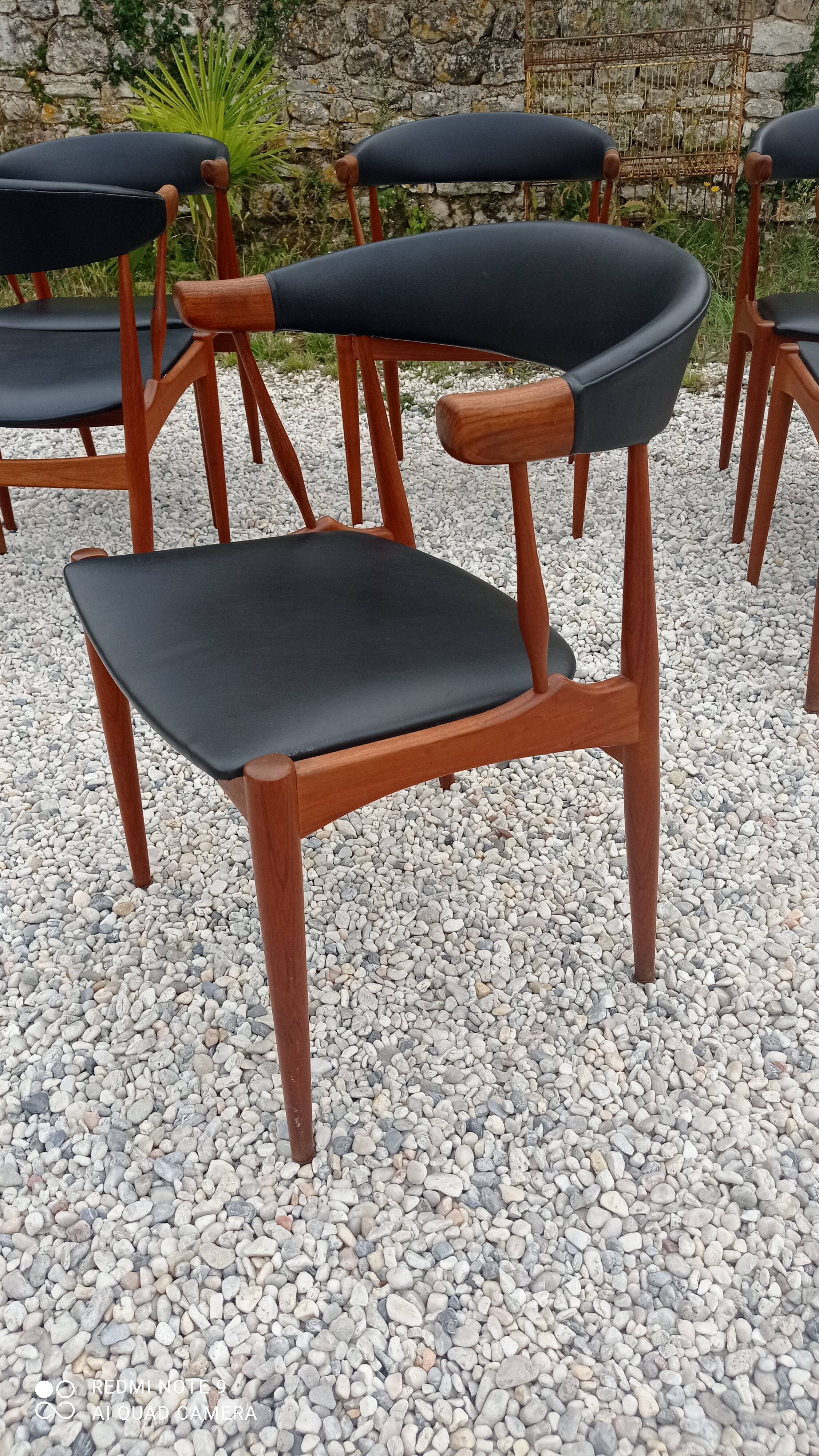 Set of 6 Johannes Andersen chairs