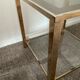 Belgo Chrom coffee table from the 70s in gold-plated brass