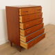 Commode danoise en teck, 6 tiroirs