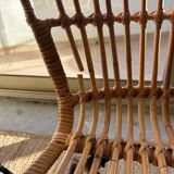 Lot of 4 rattan chairs