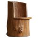 Swedish brutalist mid-century sculptural chair in solid pine.