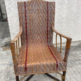 Rattan armchair "A la Girafe"