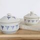 Set of 2 vintage ceramic terrines from Saint-Uze, Art Deco.