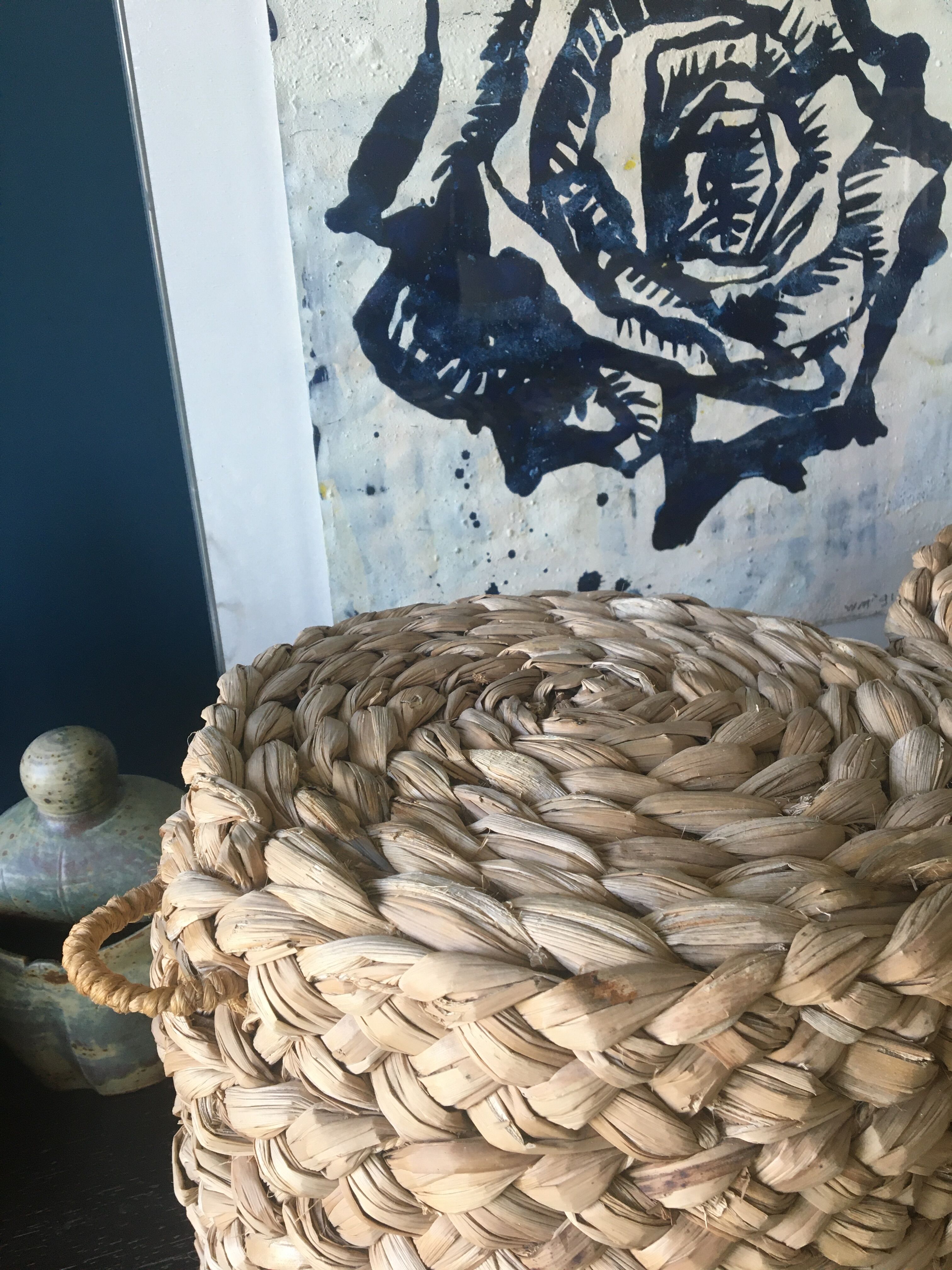 Braided sea rush footrests 70