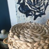 Braided sea rush footrests 70