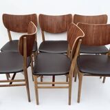 Danish Dining Chairs Set of 6 by Niels and Eva Koppel Slagelse Mobelfabric