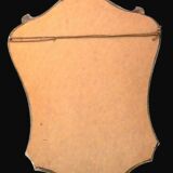 Louis VI style gilded wooden shell mirror