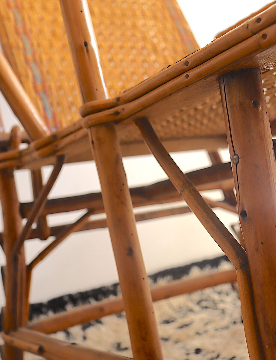 Grandma's rattan lounge chair