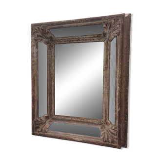 Petit miroir à parecloses style shabby