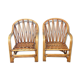 Paire de Fauteuil en rotin circaa 1960