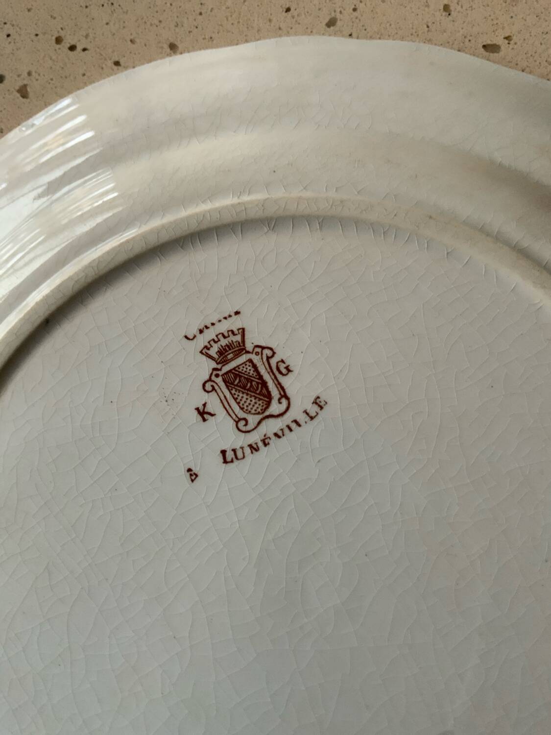 Set of 4 Lunéville plates