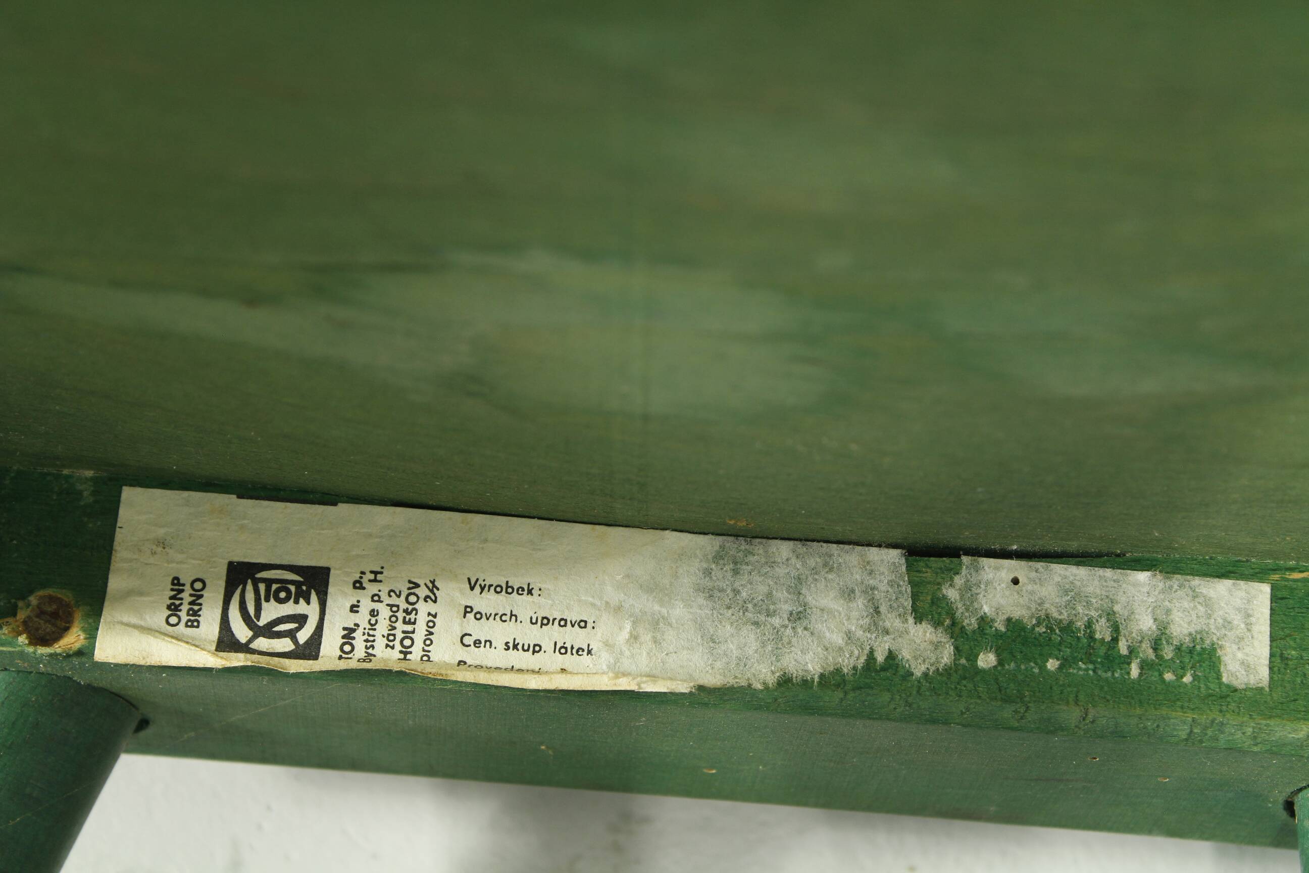 Chaises Green Ton des années 1980, lot de 4