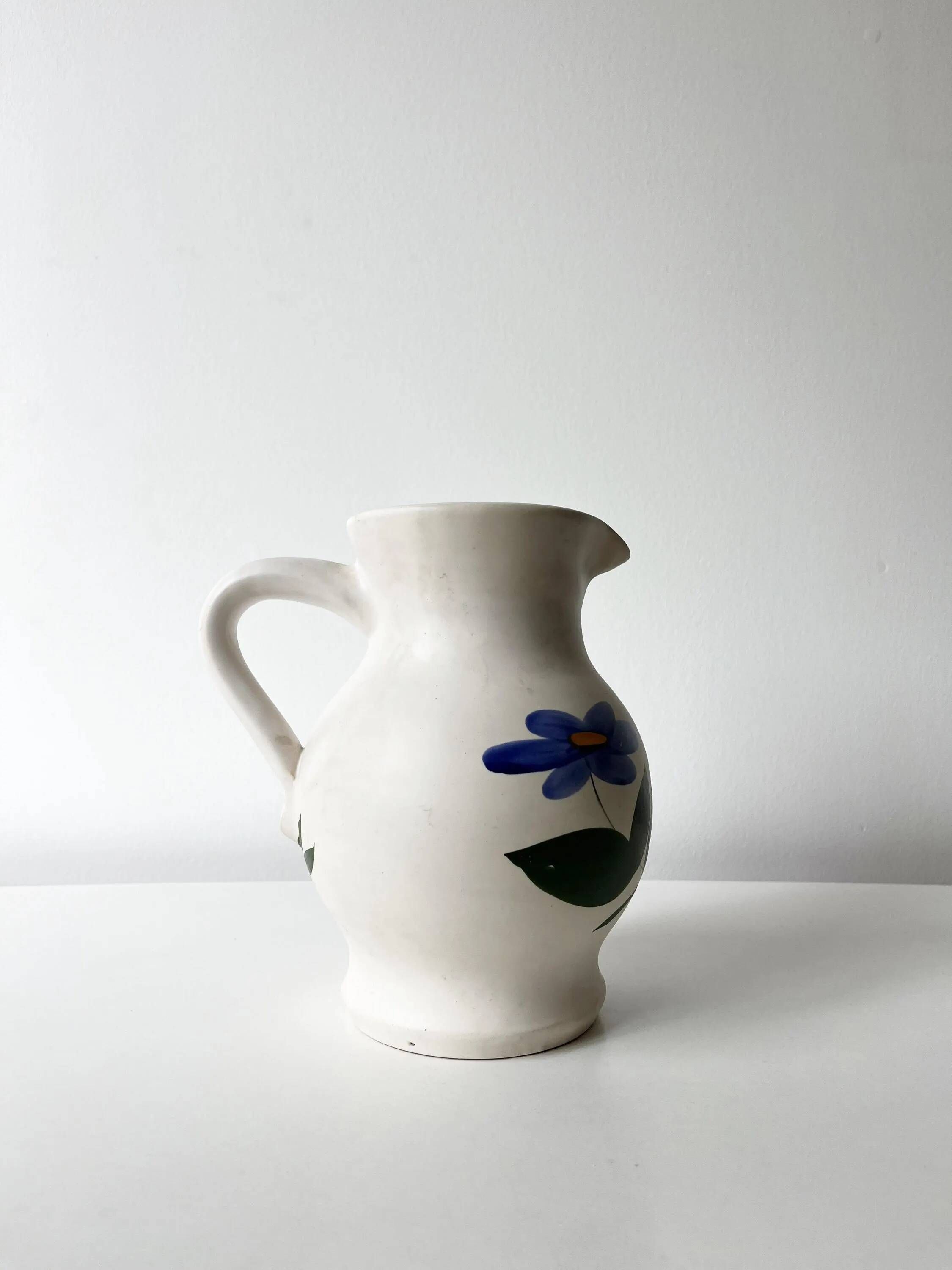 Ceramic carafe or jug 1960 Marais Pottery