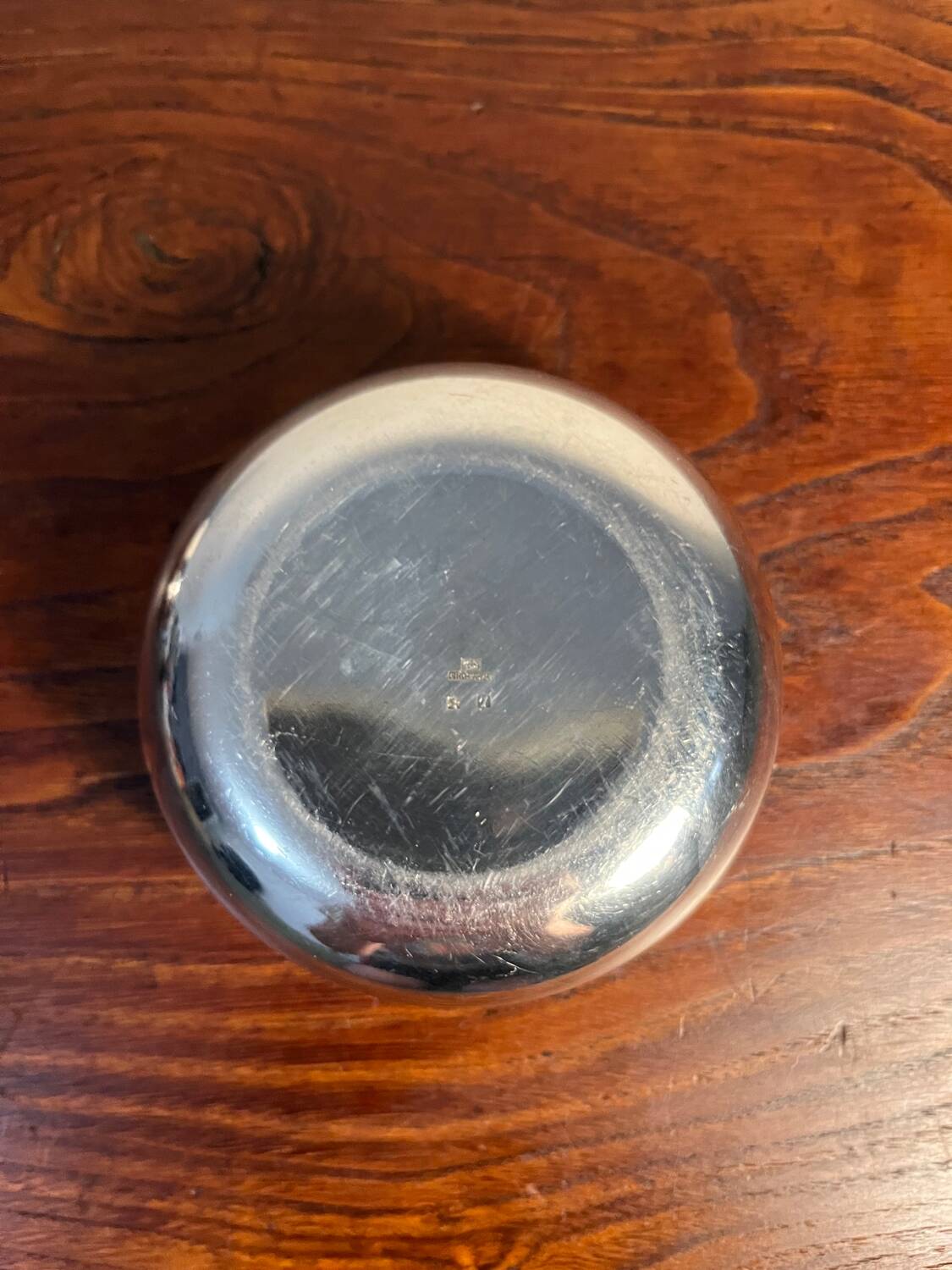 Set of two silver-plated finger bowls from Christofle