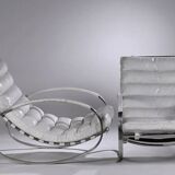 Pair of Renato ZEVI armchairs - Ellipses