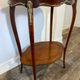 Louis XV side table in mahogany, marquetry and gilded bronze, circa 1900