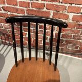 Paire de chaises en bois