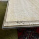 Fedam coffee table in travertine and brass from the 70s