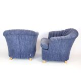 Pair of velvet armchairs "dux"