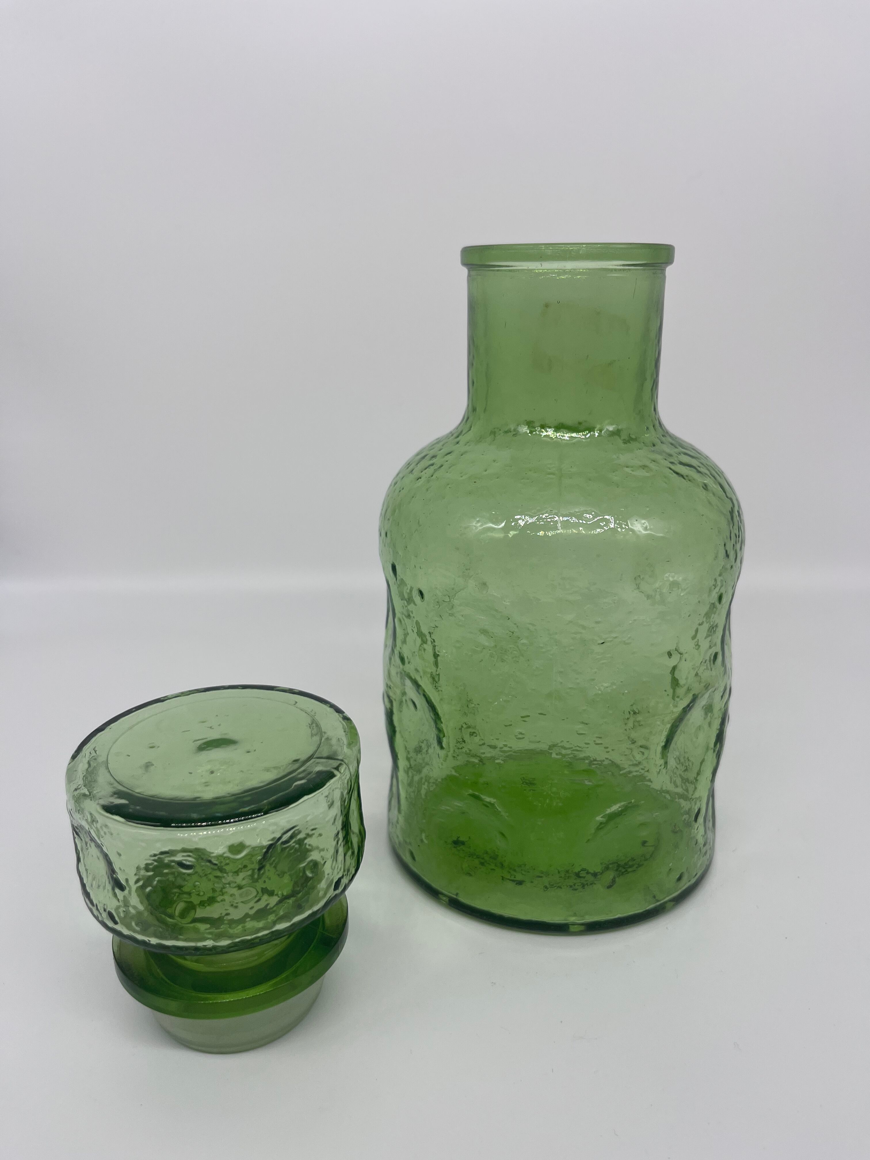 Green decanter 70s