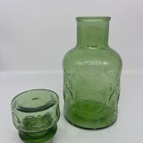 Green decanter 70s