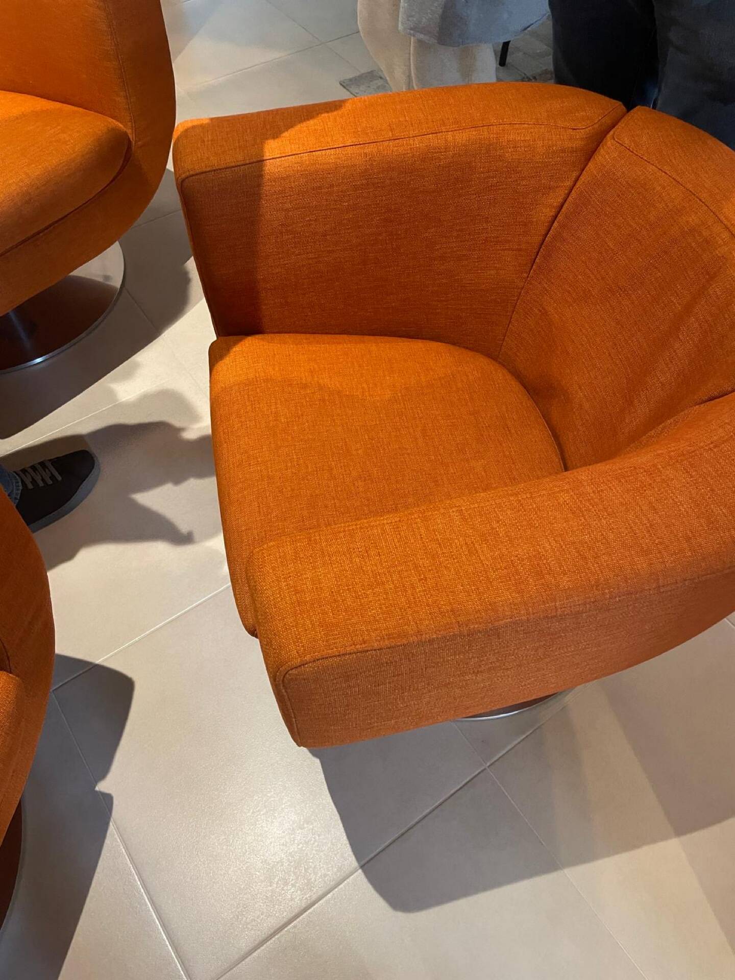 B&B Italia fauteuil design orange vintage / collector