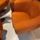 B&B Italia fauteuil design orange vintage / collector
