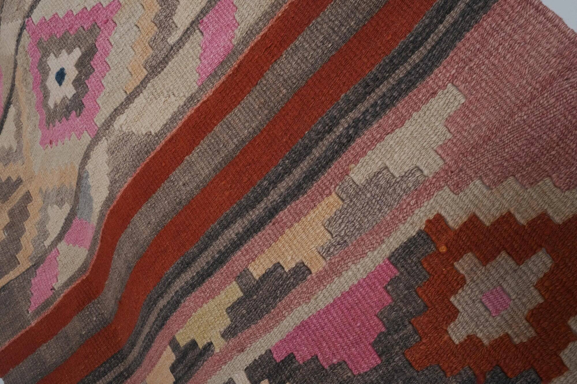 Vintage Turkish hallway rug 77x667 cm