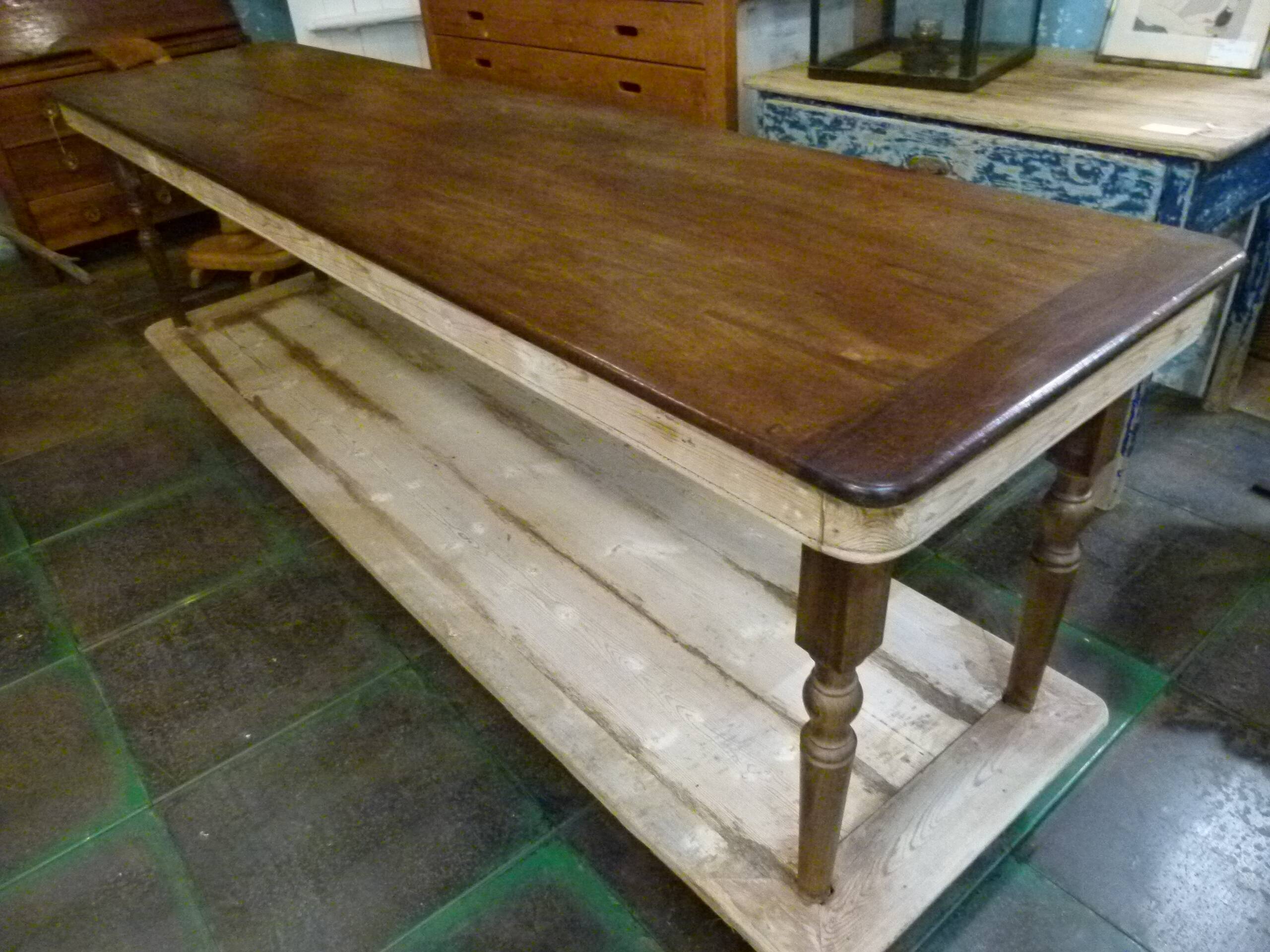 20th century solid wood craft table