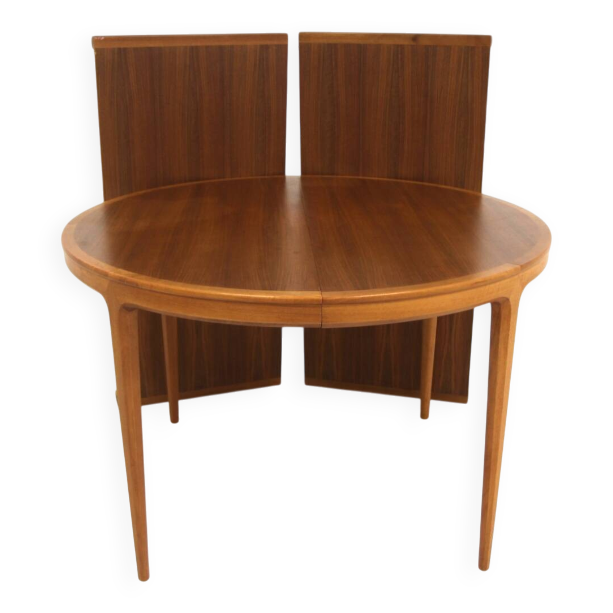 Walnut dining table, "Facett 3-132" Bertil Fridhagen, Sweden, 1960