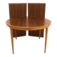 Walnut dining table, "Facett 3-132" Bertil Fridhagen, Sweden, 1960