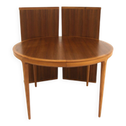 Walnut dining table, "Facett 3-132" Bertil Fridhagen, Sweden, 1960