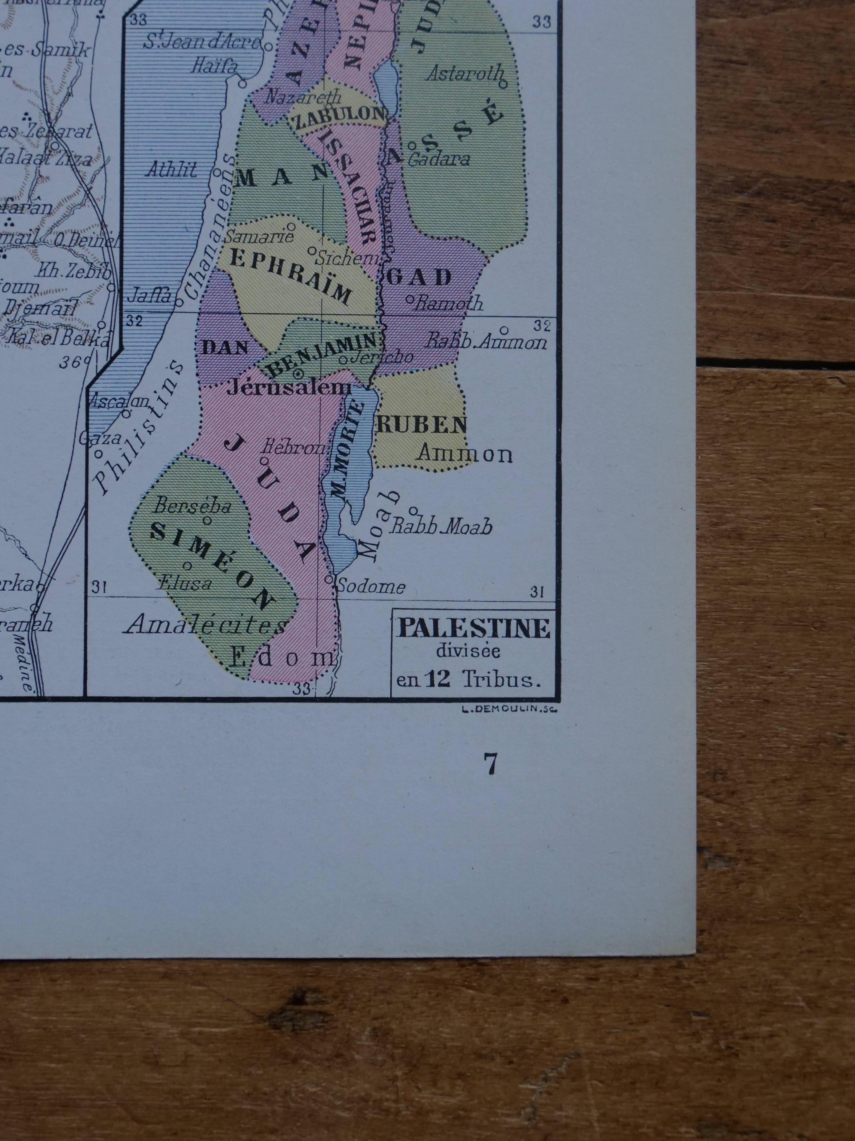 Original lithograph on Palestine