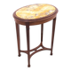 Table basse Art Nouveau à plateau en marbre, France, vers 1920.