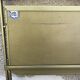 Folding metal and  velvet green chair 70s