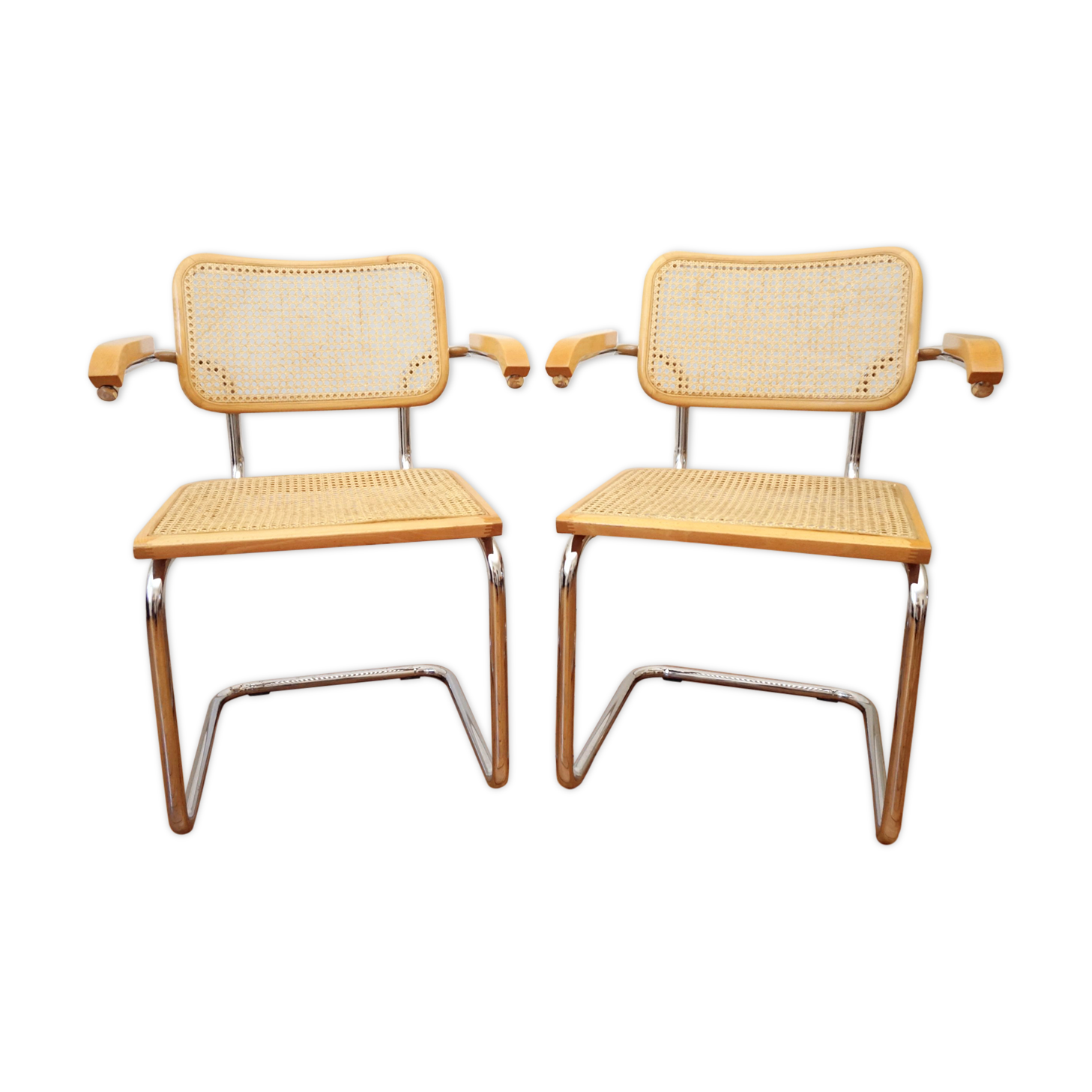 Pair of armchairs B64 Marcel Breuer