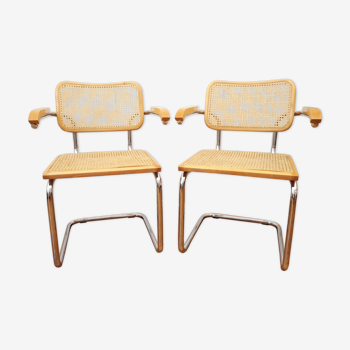 Pair of armchairs B64 Marcel Breuer