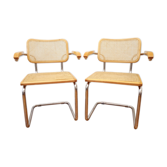 Pair of armchairs B64 Marcel Breuer