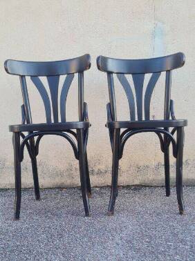 Pair of Fischel bistro chairs
