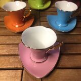 Bruno evrard ceramic coffee cups multicolor