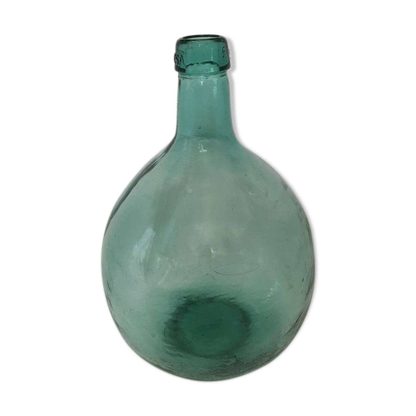 Demijohn viresa green with blue reflections 5L.