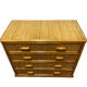1970s rattan chest of drawers